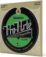 D'Addario EJ25B Flamenco- струны для кл. гитары (три первые струны black)