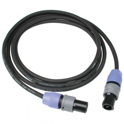 KLOTZ SC1-05SW готовый спикерный кабель LY215T, длина 5м, Neutrik Speakon, пластик -Neutrik Speakon, пластик фото 2