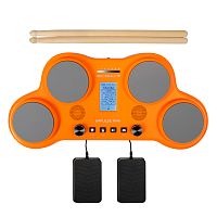 ROCKDALE Impulse Mini Orange портативная электронная ударная установка, цвет оранжевый