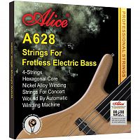 ALICE A628(4)-M Струны для бас-гитары безладовой, натяжение Medium, стальной
