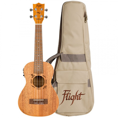 FLIGHT DUC323 EQ MAH укулеле, концерт, цвет натурал, звукосниматель