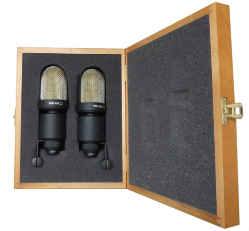 Октава МК-105 (стереопара, черный, в деревянном футляре) микрофоны фото 2