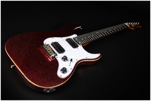 JET JS-500 RDS электрогитара, Stratocaster, корпус липа, 24 лада, HH, 1V1T, tremolo, цвет RDS фото 12
