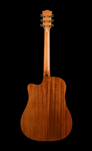 KEPMA EDCE K10 Black Matt трансакустическая гитара, цвет черный, в комплекте 3м кабель фото 2