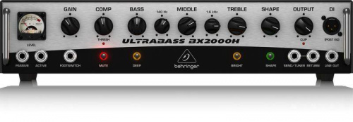 BEHRINGER BX2000H ULTRABASS Усилитель "голова" для бас-гитары, 2000 Вт, MOSFET предусилитель, встроенный компрессор