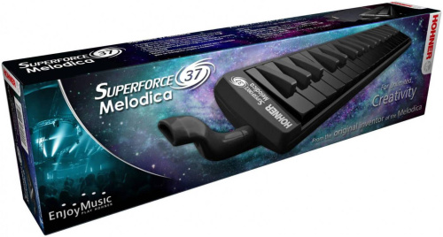 HOHNER C94331 Superforce 37 духовая мелодика 37 кл. цвет черный с черными клавишами фото 2