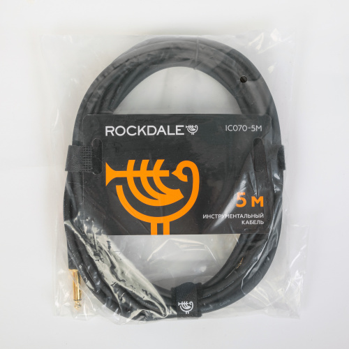 ROCKDALE IC070-5M инструментальный кабель, позолоченные металлические разъемы mono jack, цвет черный, 5 метров фото 7