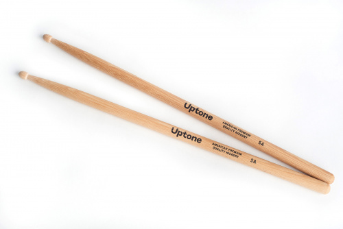 UPTONE American Premium Quality Hickory 5A барабанные палочки, орех, деревянный наконечник, цвет н фото 3