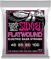 Ernie Ball 2814 струны для бас-гитары Super Slinky Flatwound Bass (45-65-80-100)
