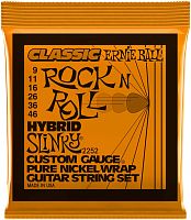Ernie Ball 2252 струны для эл.гитары Classic Pure Nickel Hybrid Slinky (9-11-16-26-36-46)
