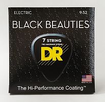 DR BKE7-9 BLACK BEAUTIES струны для 7-струнной электрогитары чёрные 9 52
