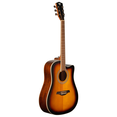 ROCKDALE Aurora D6 Gloss C SB акустическая гитара дредноут с вырезом, цвет санберст, глянцевое покры фото 2