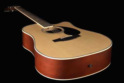 KEPMA D1CE Natural Matt электроакустическая гитара, цвет натуральный, в комплекте 3м кабель фото 8