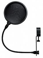ALPHA AUDIO поп-фильтр для микрофона, диаметр 15 см, гусиная шея 35см, крепеж на стойку (170842)