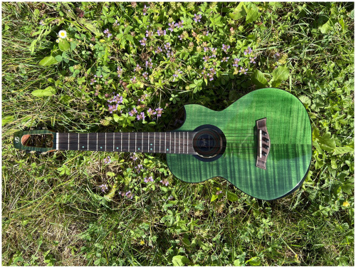 FLIGHT COMET TENOR EQ-A Green Укулеле тенор фото 13
