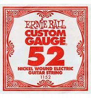 Ernie Ball 1152 струна для электро и акустических гитар. Сталь, калибр .052