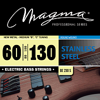 Magma Strings BE230S Струны для бас-гитары 60-130, Серия: Stainless Steel, Калибр: 60-80-100-130, Обмотка: круглая, нержавеющая сталь, Натяжение: New 