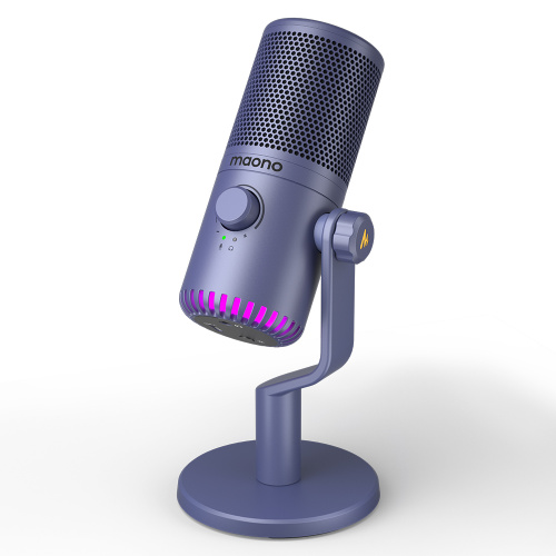 Maono DM30 (purple), конденсаторный USB микрофон, 24bit 48kHz, ПО Maono Link, в комплек фото 4