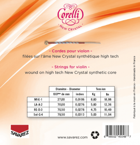 SAVAREZ 700F Corelli New Crystal High струны для скрипки фото 2