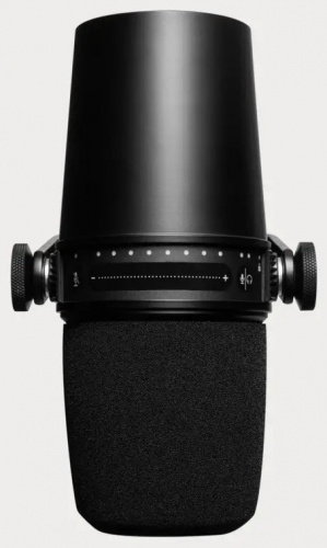 SHURE MOTIV MV7-K гибридный широкомембранный USB/XLR микрофон для записи/стримминга речи и вокала, цвет черный фото 5