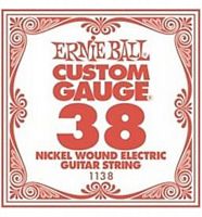 Ernie Ball 1138 струна для электро и акустических гитар. никель, в оплётке, калибр .038