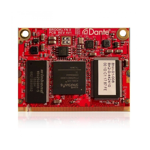 Behringer AOIP-DANTE cетевой модуль AoIP для моделей WING, совместимый с Audinate Brooklyn II для 64x64 каналов сети Dante