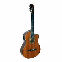 SAMICK CNG-1CE/N классическая гитара 4/4 с подключением, корпус cutaway, махагон, цвет натуральный