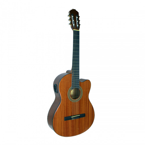 SAMICK CNG-1CE/N классическая гитара 4/4 с подключением, корпус cutaway, махагон, цвет натуральный