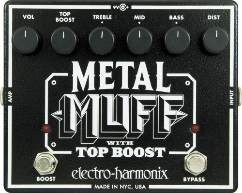 Electro-Harmonix Metal Muff w/ Top Boost гитарная педаль Metal Distortion