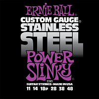Ernie Ball 2245 струны для эл.гитары Stainless Steel Power Slinky (11-14-18p-28-38-48)