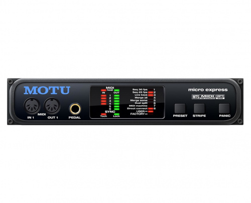 MOTU micro express Внешний (USB) MIDI интерфейс: 4 вход, 6 выход