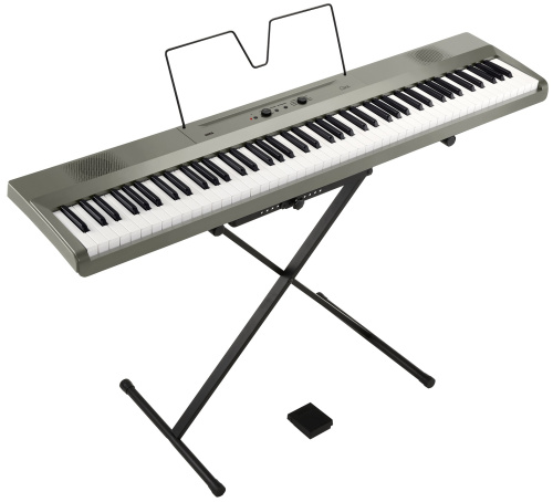 KORG L1 MS цифровое пианино Liano, 88 клавиш, цвет металлик. Пюпитр и педаль в комплекте фото 4