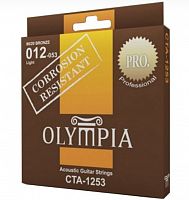 Olympia CTA 1253 Струны для акустической гитары, Coated 80/20 Bronze,12-53