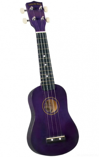 DIAMOND HEAD DU-108 PP укулеле сопрано, клен, гриф клен, чехол в комплекте, пурпурная