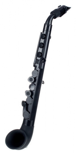 NUVO jSax (Black/Black) саксофон, строй С (до) (диапазон полторы октавы), материал АБС-пластик цвет чёрный, в комплекте кейс, таблица аппликатур jSax,