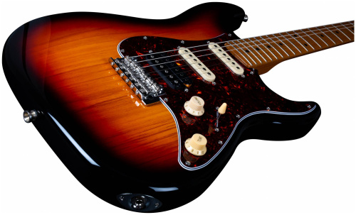 JET JS-400 SB электрогитара, Stratocaster, корпус липа, 22 лада, HSS, tremolo, цвет SB фото 5