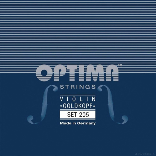 OPTIMA Cтруны для скрипки Goldkopf, комплект (плоская полированная обмотка)