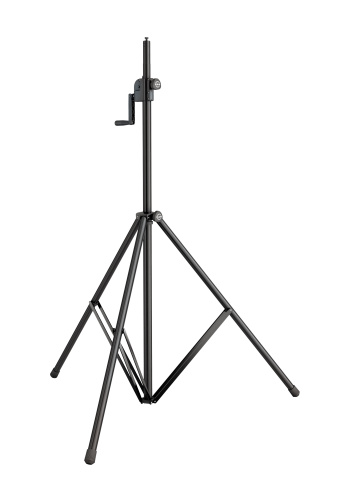 K&M 24615-000-55 Алюминиевая стойка-элеватор для акустических систем и светового оборудования, регулировка высоты от 1755 до 3000 мм, нагрузка до 35 к фото 4
