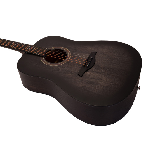 ROCKDALE Aurora D1 BK Акустическая гитара дредноут, цвет полупрозрачный черный фото 4