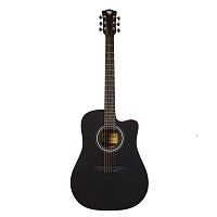 ROCKDALE Aurora D3 Satin C BK акустическая гитара дредноут с вырезом, цвет черный, сатиновое покрыти