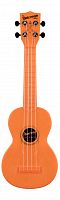 WATERMAN by KALA KA-SWF-OR Fluorescent Orange, Soprano Ukulele Укулеле, форма корпуса - сопрано, материал - АБС пластик, цвет - флуоресцентный оранжев