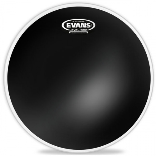 Evans TT12CHR Black Chrome 12" Пластик для барабана двойной, чёрный фото 3