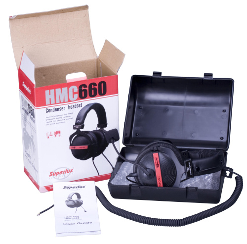 Superlux HMC660X профессиональная гарнитура со встроенным конденсаторным микрофоном. Витой кабель 3м фото 2