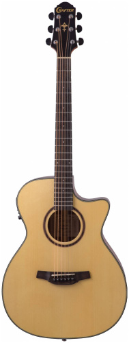 CRAFTER HT-250CE электроакустическая гитара, верхняя дека ель, корпус кр. дерево, цвет натуральный