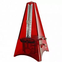 WITTNER 846241TL Tower Line Red Transparent метроном механический, пластиковый корпус, без звонка