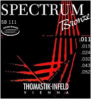 THOMASTIK SB111 Spectrum Bronze струны для акустической гитары, сталь/бронза, 11-52