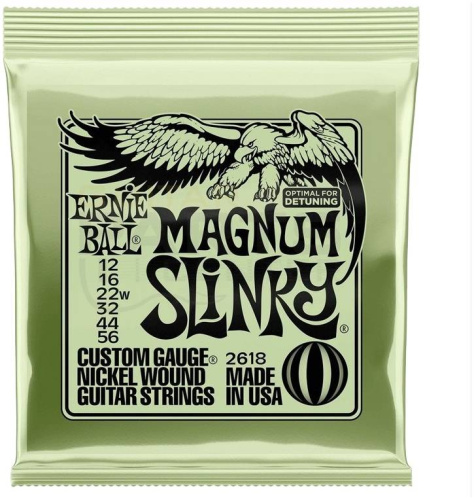 ERNIE BALL 2618 струны для эл.гитары Nickel Wound Magnum Slinky (12-56)