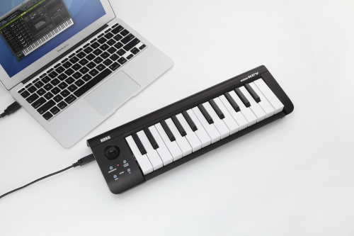 KORG microKEY 25 клавишный MIDI-контроллер, 25 чувствительных к скорости нажатия мини-клавиш, колесо модуляции и высоты тона, кнопки Octave Up и Octav фото 3