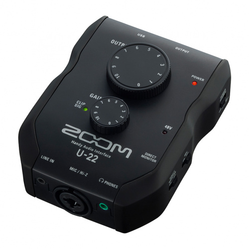 Zoom U-22 ручной аудиоинтерфейс фото 3