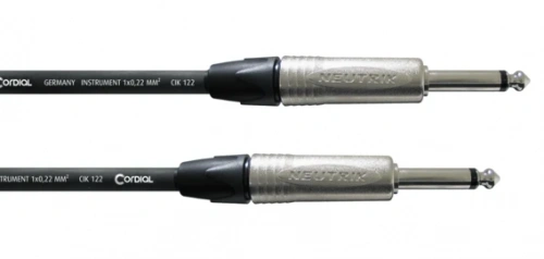 Cordial CXI 1,5 PP инструментальный кабель моно-джек 6,3 мм/моно-джек 6,3 мм, разъемы Neutrik, 1,5 м, черный фото 4
